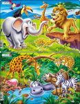 Dėlionė Safaris, 17 detalių
