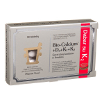 Maisto papildas Bio-Calcium + D3 + K, 30 tablečių