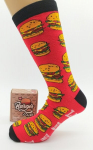 Kojinės vyrams dovanų dėžutėje Burger socks, Life is better with a burger