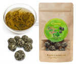 &bdquo;DRAGON PEARL&rdquo; (Big Pearl) Green tea - I&scaron;skirtinis Kinų žalioji arbata &bdquo;Drakono perlas&ldquo; (Didysis perlas), 100g