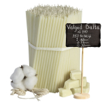 Bažnyčios žvakės "Baltos" Diveevo N140, 1kg, 350 vnt.