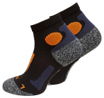 Unisex sportinės kojinės bėgimui Stark Soul 2074 black-orange
