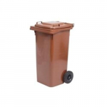 &Scaron;iuk&scaron;lių konteineris 120 l, rudas