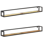 Sieninės lentynos, 2 vnt, 160 cm, rudos