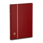Albumas pa&scaron;to ženklams Leuchtturm Basic LS 4/8&ldquo;, A4, 16 juodų puslapių, raudonas
