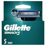 Skustuvo galvutės Gillette Mach 3, 5 vnt.