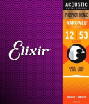 Stygos ak. gitarai Elixir 16052 0.012-0.053 Phosphor Bronze Nanoweb