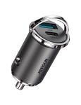 Joyroom greitas automobilinis įkroviklis USB Type C / USB 45W 5A Power Delivery Quick Charge 3.0 AFC SCP pilkas (C-A35)