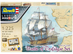 Revell - Battle of Trafalgar Set Admiral Nelson's Flagship "HMS Victory" Dovanų komplektas, 1/225, 05767