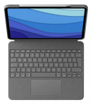 Logitech Combo Touch Pilka I&scaron;maniąja Jungtimi QWERTY UK Tarptautinė Teise Klaviatūra su Ap&scaron;vietimu Skirta Apple