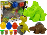 Plastilino rinkinys Lean Toys Dinosaur Dough, 12 d.