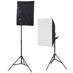 Fotostudijos komplektas su &scaron;viesdėžėmis, fonu ir reflektoriumi