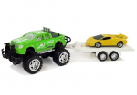 Visureigis su sportiniu automobiliu, žalias, Užsiaugink dinozaurą i&scaron; kiau&scaron;inio!
