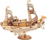 Medinis 3D galvosūkis Robotime Japanese Diplomatic Ship, 8 m.+