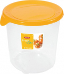 Maisto indas, apvalus, 1L, Fresh&Go, geltonas