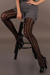 Pėdkelnės LivCo Corsetti Zigzag 20DEN moterims, juodos