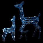 Kalėdinė dekoracija elnių &scaron;eima, akrilas, 160 LED