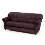 Sofa-lova Rosa 3S N, tamsiai raudona