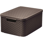 Curver Rattan Style dėžė daiktams, 39,3x29,3x18,7 cm