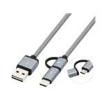 CoolBox, USB-A/Micro USB, USB-C, 1 m