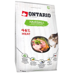 Sausas maistas katėms nuo plaukų gumuliukų susidarymo Ontario Hairball, 2kg