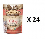 Carnilove konservai katėms Turkey Valeriana, 24 x 85g