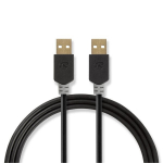 Kabelis USB 2.0 A jungtis &ndash; USB A jungtis 2.0 m