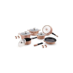 6 puodų rinkinys Royalty Line RL-ES1014M COPPER, vario spalva
