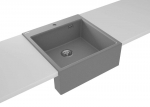 Deante granitinė virtuvinė plautuvė Deante Eridan ZQE_S10K, Metallic grey