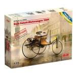 Klijuojamas Modelis ICM 24042 Benz Patent-Motorwagen 1886 (EASY version = plastic wheel-spokes) 1/24