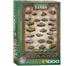 Dėlionė Eurographics, 6000-0381, History of Tanks, 1000 d.