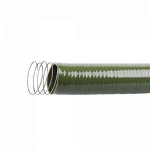 Žarna Bradas Suction-Flex su plienine spirale, 38 mm, 6 m, žalia