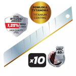 tiksliai laužomi a&scaron;menys su titano danga 18mm 10 vnt.