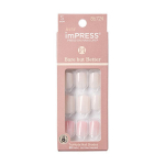 Priklijuojami nagai imPRESS Press-On Manicure Bare But Butter Short Nails Nude, 30 vnt., S dydis