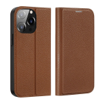 Dux Ducis Skin X2 iPhone 14 Pro with magnetic flap brown