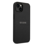 Guess PU Leather Saffiano Case skirtas iPhone 14 Plus, juodas