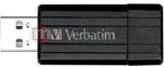 USB laikmena "verbatim" usb atmintinė, usb 2.0, 16 gb, "pinstripe", "store n go", juoda, 49063, usb a, su teleskopine jungtimi