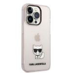 Karl Lagerfeld Choupette Logo Case skirtas iPhone 14 Pro Max, rožinis