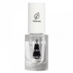 Nagų lako pagrindas vir&scaron;utinis sluoksnis Lumene 3 in 1 Base & Top Coat 5 ml.