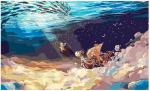 Pie&scaron;imo rinkinys One Piece Going Merry 50x30