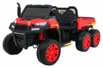 Vienvietis elektromobilis Farmer Truck, raudona