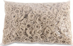 Guminės gumytės 20mm, 1,5x1,5mm, 1000g, baltos, tvirtos