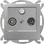 Ospel As Gpa-gs/m/18 galinis Rtv-sat antenos lizdas, sidabrinis
