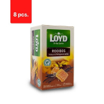 Loyd aromatizuota raudonoji arbata, medaus ir vanilės skonio, 20 x 2g x 8 pak.