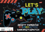 Spalvotų lipnių B4 formatu popieriaus užra&scaron;ų lapų knygelė, 8 lapeliai