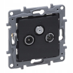 Legrand Niloe Selection Anteninio Lizdo Tv-rd-sat 1.5db Antracitas