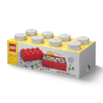 LEGO Kaladėlės formos dėžutė su 8 ki&scaron;tukais, Pilka