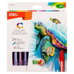 "Color Emotion" aliejinės pastelės 24 spalvos Deli, Oil Pastel Smooth Rich Blending 24C