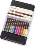 Moleskine akvarelinių pie&scaron;tukų rinkinys, 12 spalvų, metalinėje dėžutėje