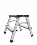 Dvipusės aliuminio kopėčios Awtools, 2 pakopų, 44 cm